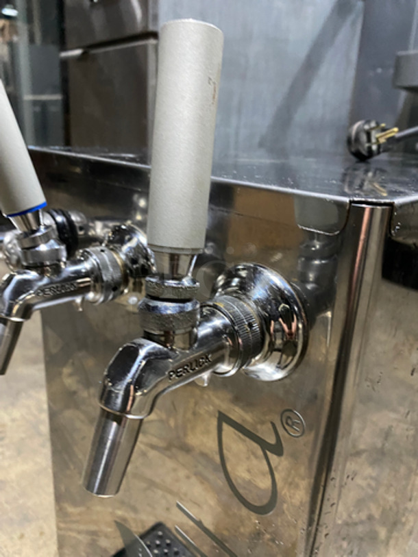Natura Commercial Countertop 3 Tap Beverage Cooler/ Dispenser! All Stainless Steel! Model: NWSB3REF 115V 60HZ - Image 6 of 9