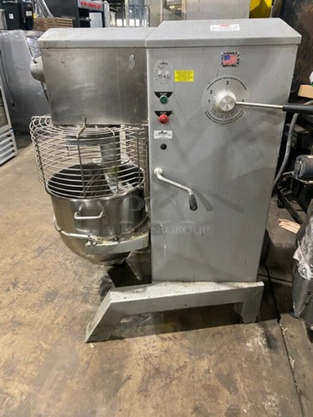 NICE! Univex Commercial Planetary Mixer! With Mixing Bowl And Guard! With Spiral Hook, Paddle And Whisk Attachments! Model: SRM60 SN: M015153 208/240V 60HZ 1 Phase - Image 2 of 9