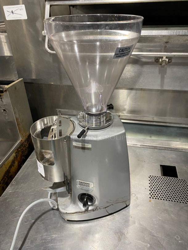 Mazzer Luigi Commercial Countertop Coffee Bean Grinder! Stainless Steel Body! Model: SUPERJOLLYTIMER SN: 1228098 120V 60HZ 1 Phase - Image 2 of 10