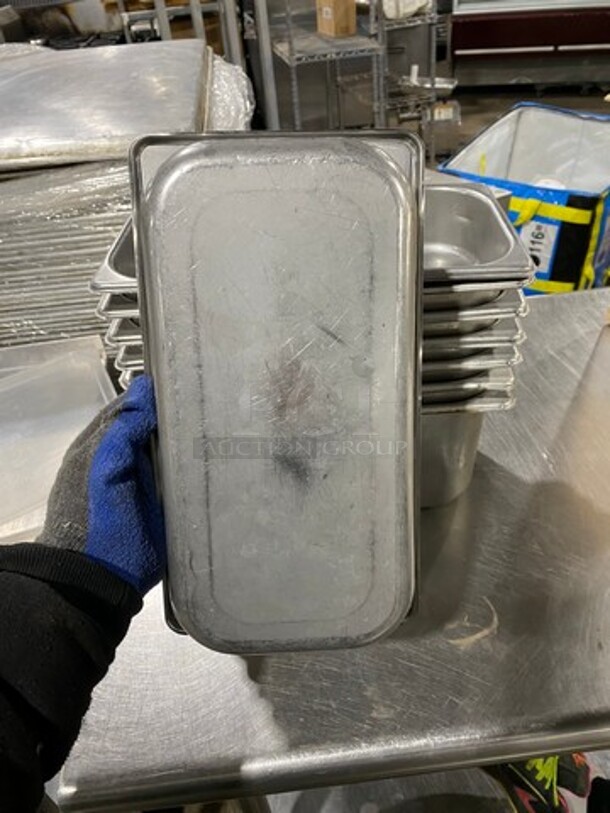 Assorted Size Commercial Steam Table/ Prep Table Food Pans! All Stainless Steel! 8x Your Bid! - Image 6 of 6