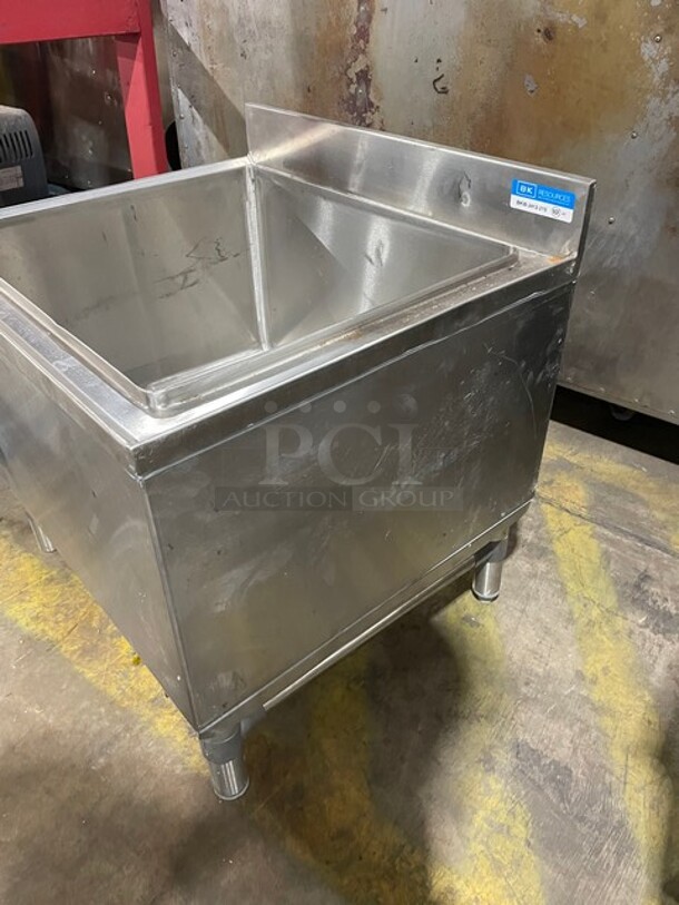 Like New!  BK Resources All Stainless Steel Commercial Under The Counter Ice Bin! Model BKIB-2412-21S!  - Image 2 of 7
