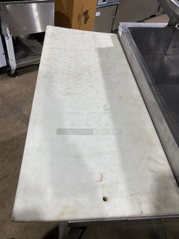 Delfield Commercial Refrigerated Pizza Prep Table! With Commercial Cutting Board! With Single Door Storage Space Underneath! Poly Coated Rack! All Stainless Steel! On Casters! Model: 18648PTB SN: BBR594999T 115V 60HZ 1 Phase - Image 8 of 10