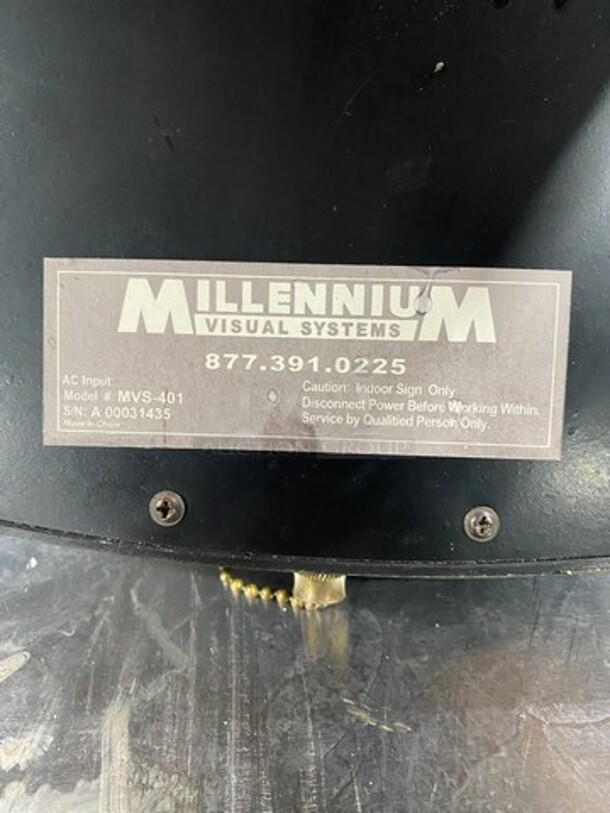 Millennium Light Up "Open" Sign! Model: MVS401 SN: A00031435 - Image 5 of 7