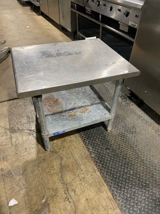 L & J Solid Stainless Steel Work Top/ Prep Table! With Storage Space Underneath! On Legs! - Image 3 of 8