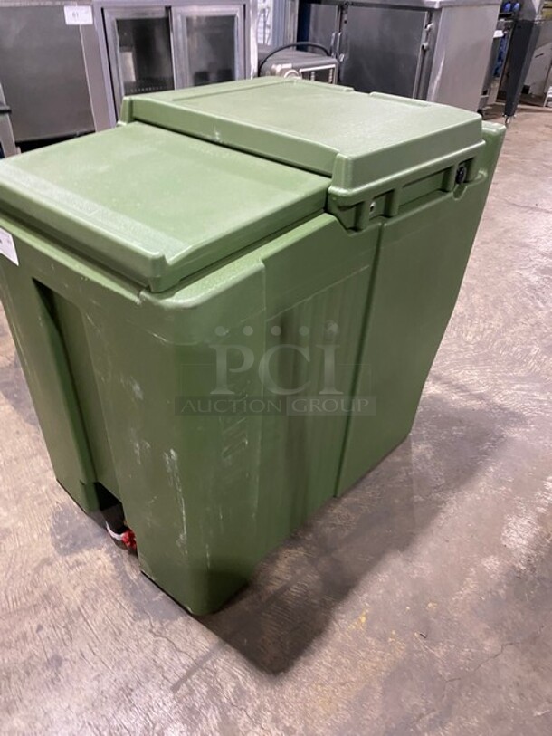 NICE! Cambro Green Poly Ice Caddy! With Drain Spout! - Image 2 of 7