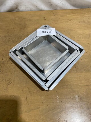Magic Line Multi Sized Aluminum Baking Molds! 4X Your Bid! 