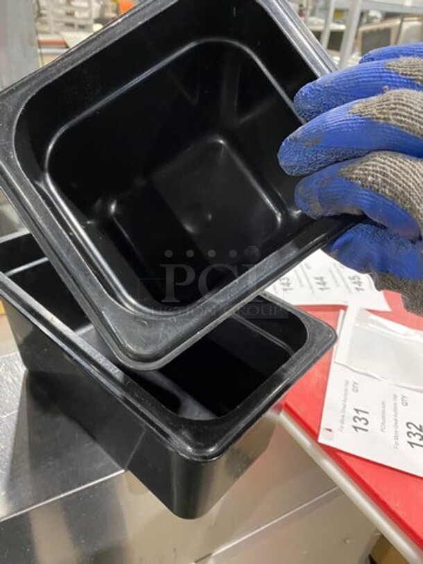 Cambro Assorted Size Black Poly Food Containers! 3x Your Bid! - Image 7 of 7