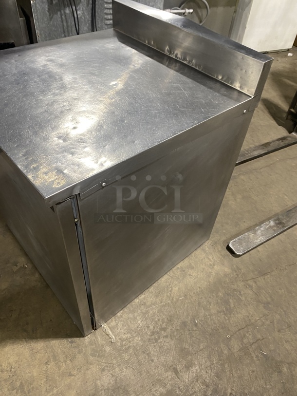 DELFIED Stainless Steel Single Door Worktop/Lowboy Refrigerator W/ Poly Coated Racks! On Casters! MODEL:402-A2 SN:1103152000182 115V! - Image 3 of 6