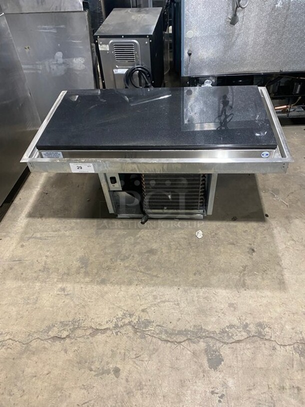 Delfield Commercial MARBLE TOP Cold Pan Drop In! All Stainless Steel Body! Model N8245GP Serial 1905150000933! 115V 1Phase! - Image 1 of 7