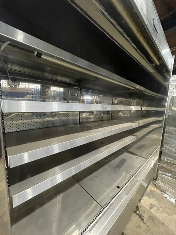 Custom Cool Commercial Refrigerated Open Grab-N-Go Case/Merchandiser! With 4 Shelves! All Stainless Steel! - Image 4 of 7