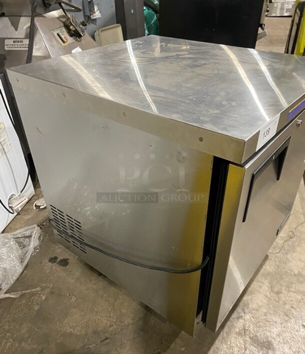Everest Stainless Steel Commercial Single Door Lowboy/ Worktop Cooler! Model: ETBR1 SN:BTBR118010013 115V 1PH  - Image 2 of 8