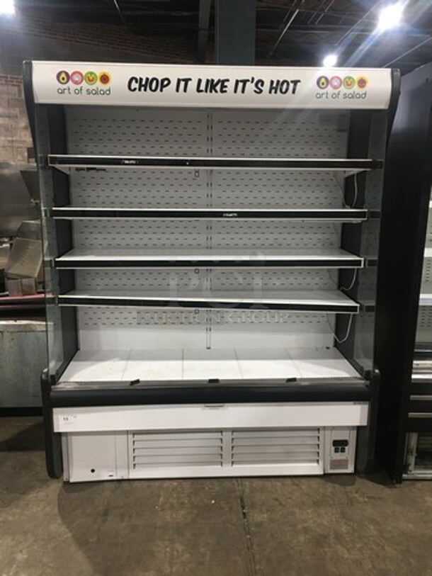 LATE MODEL! 2018 Universal Coolers Commercial Refrigerated Grab-N-Go Open Case Merchandiser! WORKING WHEN RREMOVED! Model: POC63 SN: NS243247 115V - Image 12 of 12