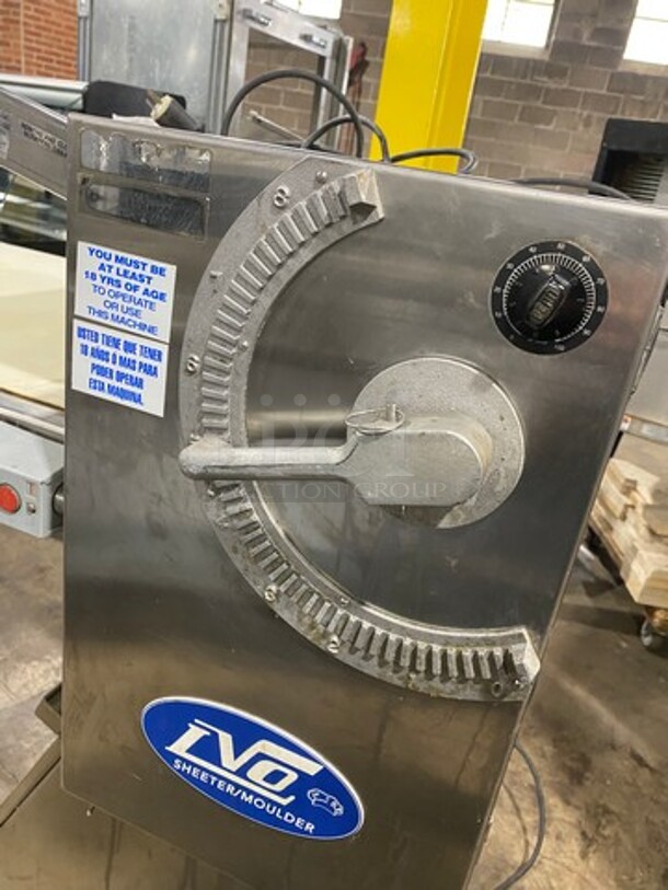 LVO Commercial Floor Style Dough Sheeter/Molder! All Stainless Steel! Model: SM24 SN: SM2404020912 120V60HZ 1 Phase - Image 9 of 10