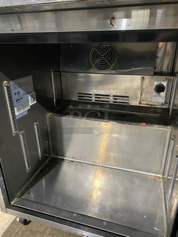 Turbo Air Commercial Single Door Lowboy/ Worktop Cooler! All Stainless Steel! Model: MUR28 SN: MU2R705065 115V 60HZ 1 Phase - Image 5 of 7