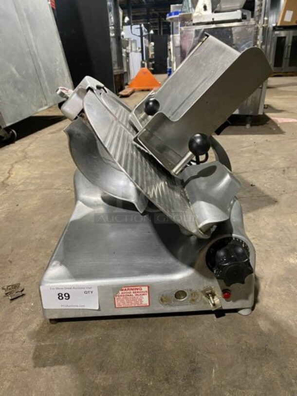 Nice! Berkel Heavy Duty 12 Inch Blade Commercial Countertop Deli/ Meat Slicer! All Stainless Steel!! 115V 1 Phase! Working When Removed!