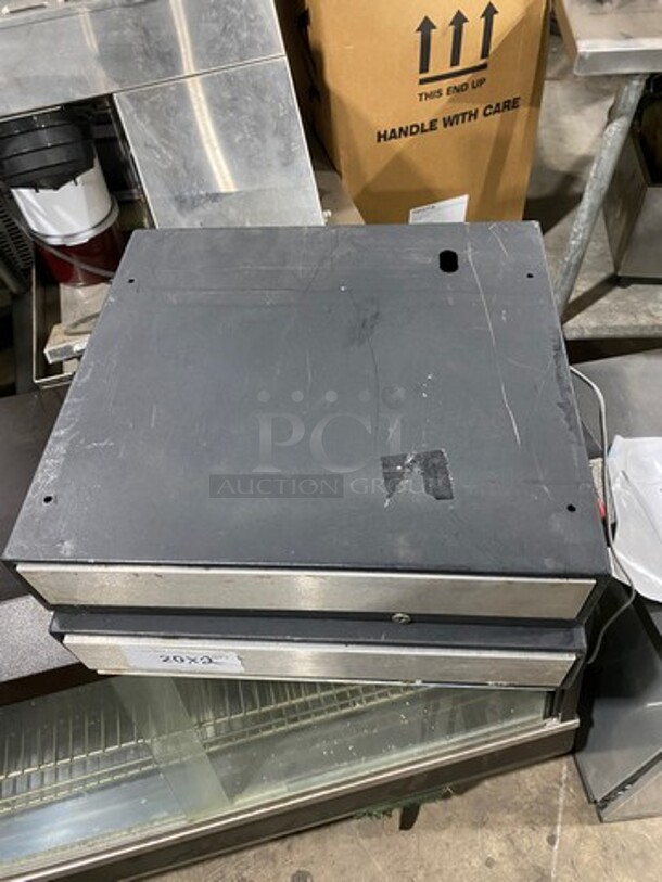 Black Metal Cash Box! 2x Your Bid! - Image 5 of 5