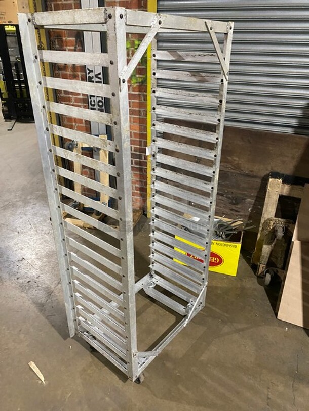 Metal Commercial Pan Transport Rack on Commercial Casters! - Image 3 of 5