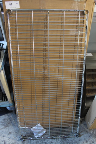 BRAND NEW IN BOX! Metro Chrome Finish Wire Shelf
