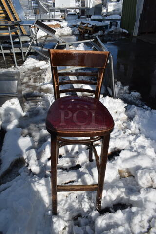 18 Wooden Bar Height Chairs. 18 Times Your Bid!