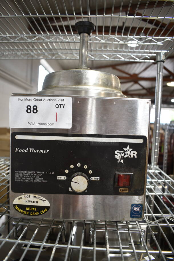 Star 3W SA-HS Stainless Steel Commercial Countertop Food Warmer w/ Pump Top. 120 Volts, 1 Phase. Tested and Working! - Image 1 of 6