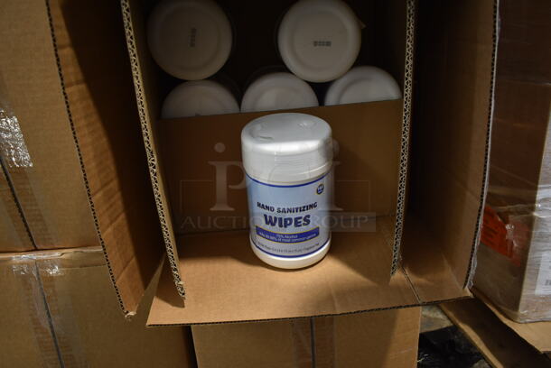 PALLET LOT of 24 BRAND NEW! Boxes of Bottles of Hand Sanitizing Wipes. 24 Times Your Bid!