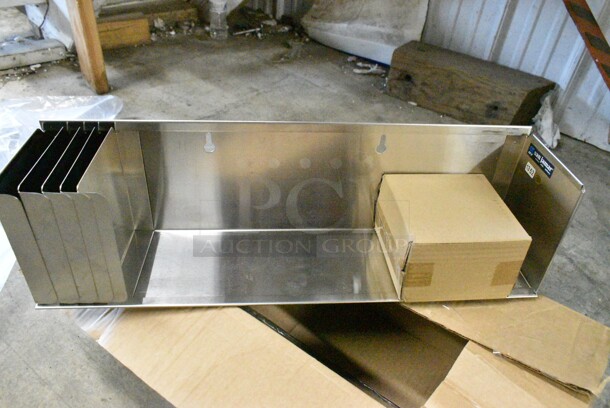BRAND NEW SCRATCH AND DENT! San Jamar Stainless Steel Cup Dispenser.  - Image 1 of 6