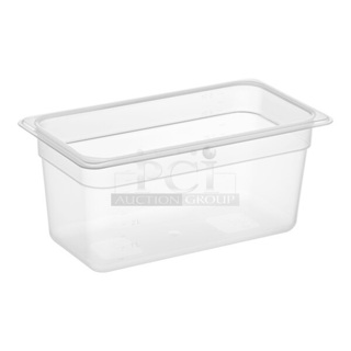 3 Boxes of 24 BRAND NEW! Vigor 247FP136PP 1/3 Size 6" Deep Translucent Polypropylene Food Pan. 3 Times Your Bid!