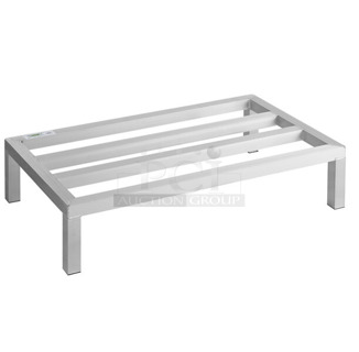 2 BRAND NEW SCRATCH AND DENT! Regency 600DUN2036 36" x 20" x 8" Aluminum Dunnage Rack - 1630 lb. Capacity. 2 Times Your Bid!