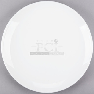 Box of 12 BRAND NEW SCRATCH AND DENT! Libbey 840-445C Porcelana Coupe Plate 12 1/4" Bright White Round Porcelain