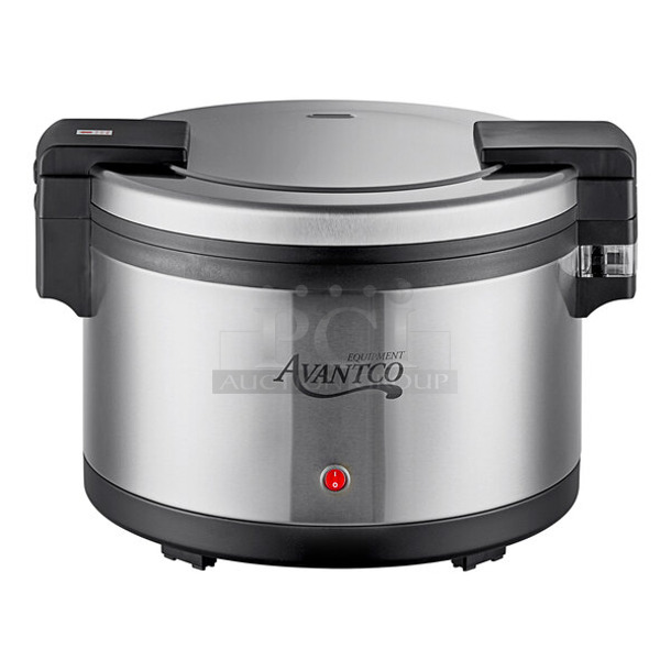 BRAND NEW SCRATCH AND DENT! Avantco 177RWB60 Stainless Steel Commercial Countertop 60 Cup Sealed Electric Rice Warmer. 120 Volts, 1 Phase. Tested and Working! - Image 1 of 5