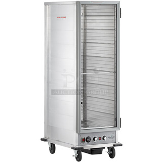 BRAND NEW SCRATCH AND DENT! Mainstreet 541CHP1836U Metal Commercial Holding Proofing Cabinet on Commercial Casters. 120 Volts, 1 Phase. Tested and Working!