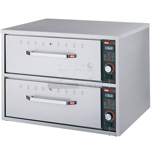BRAND NEW! Hatco HDW-2B Stainless Steel Commercial Freestanding Two Drawer Warming Drawer. 120 Volts, 1 Phase. Tested and Working! - Image 1 of 10