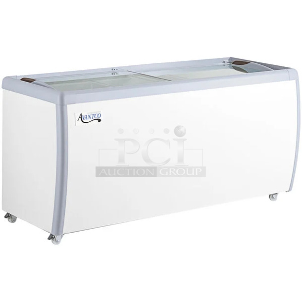 BRAND NEW SCRATCH AND DENT! Avantco 360ADC12HC 71" Customizable Ice Cream Dipping Cabinet. 120 Volts, 1 Phase. Tested and Powers On But Does Not Get Cold - Image 1 of 7