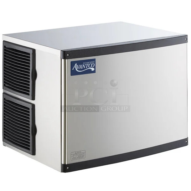 BRAND NEW SCRATCH AND DENT! 2024 Avantco 194MCH430A Stainless Steel Commercial 30" Modular Half Cube Ice Machine - 400 lb. 115 Volts, 1 Phase. - Image 1 of 7