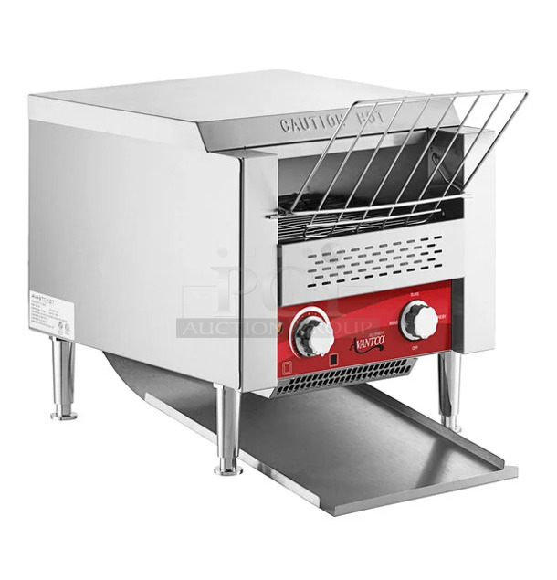 BRAND NEW SCRATCH AND DENT! Avantco 184T140 Commercial 10" Wide Conveyor Toaster with 3" Opening - 300 Slices per Hour. 120 Volts, 1 Phase. Tested and Working! - Image 1 of 3