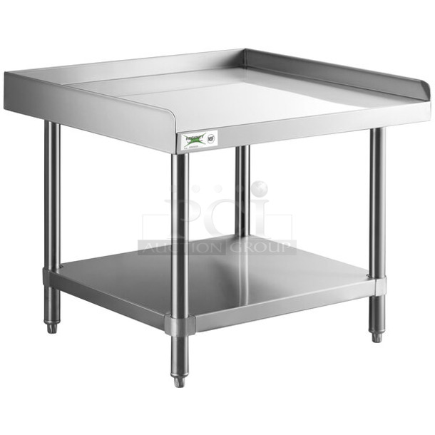 BRAND NEW SCRATCH AND DENT! Regency 600ES3030S 30" x 30" 16-Gauge Stainless Steel Equipment Stand with Undershelf. May Be Missing Pieces. - Image 1 of 3