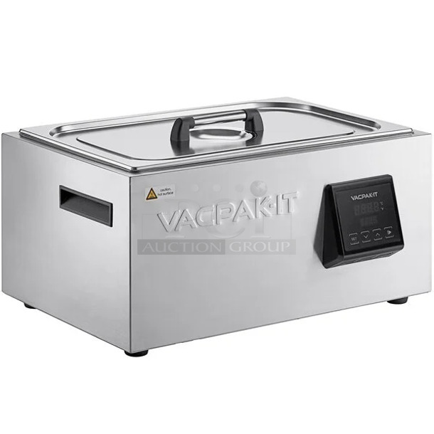 BRAND NEW SCRATCH AND DENT! VacPak-It  186SVC280 Stainless Steel 7.4 Gallon Thermal Sous Vide Circulator. 120 Volts, 1 Phase.  - Image 1 of 4