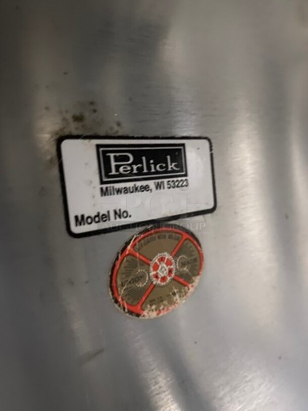 Perlick Under The Counter Drainboard! With Back Splash! With Storage Space Underneath! All Stainless Steel! On Legs! - Image 7 of 9