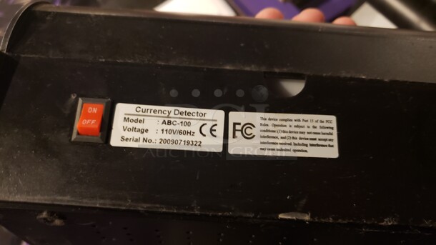 Lot of 2 Currency Detectors and 1 Counterfeit Tri-Test Portable Detector Not tested (Location 1) - Image 3 of 4