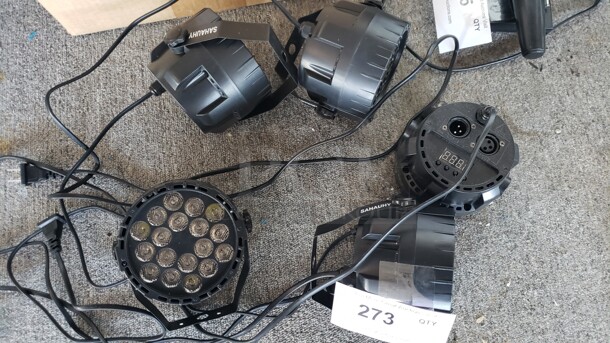 Lot of 5 DJ Lights Not tested (Location 2) - Image 1 of 1