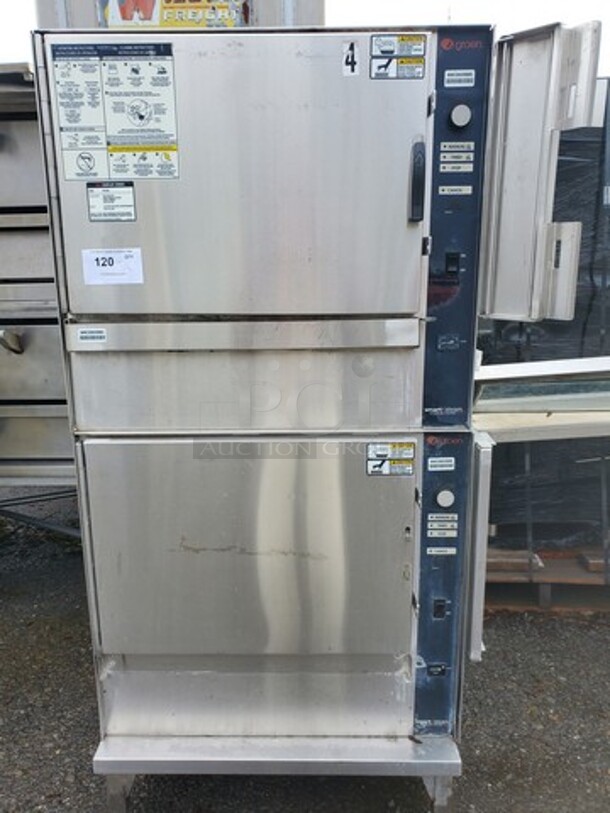 GROEN Natural Gas Smart Steam Boilerless Steamer 100 30X33X64 (Missing one handle) - Image 2 of 7