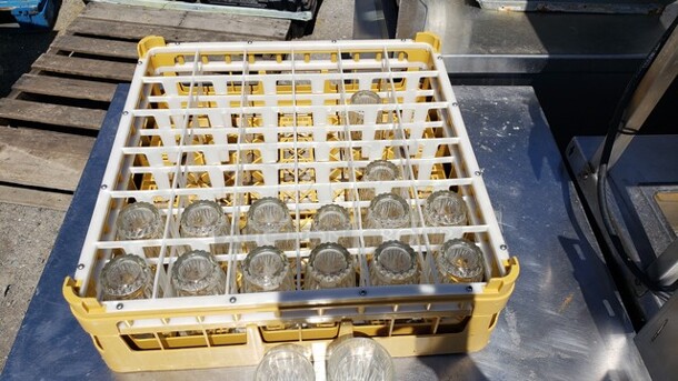 Lot of 16 Miscellaneous Glasses and a 36-Compartment Glass Rack! - Image 2 of 2