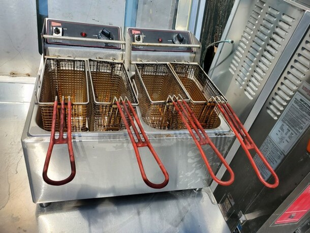 Cecilware Countertop Fryer model EL-2X15 

120 V
60 Hz
3600 W - Image 1 of 5