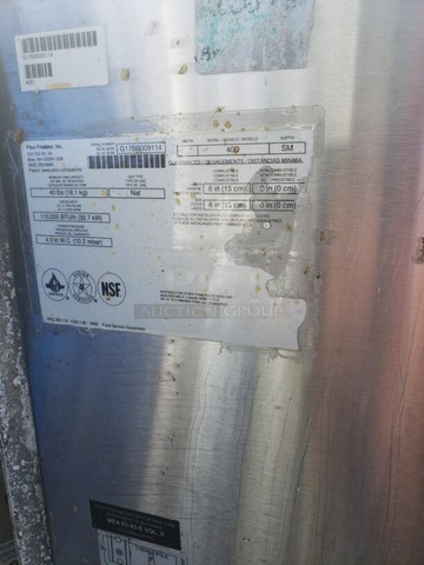Pitco 40D Natural Gas 40-45 lb. Stainless Steel Floor Fryer - Image 3 of 3