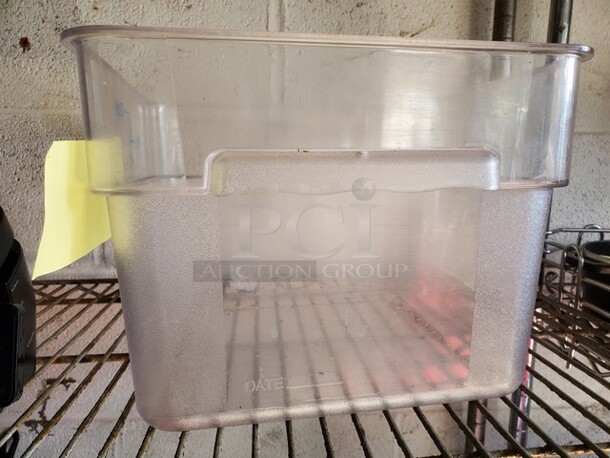 Cambro 12 Quart Square Food Storage Container - Clear
 - Image 3 of 4