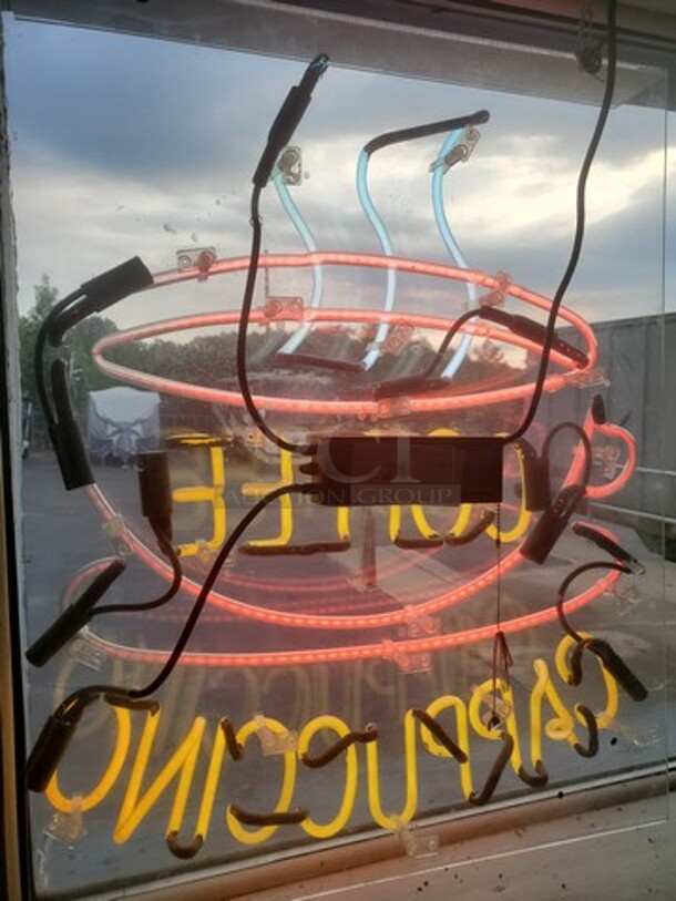CAPPUCCINO COFFEE Neon Sign 24X30 - Image 2 of 2