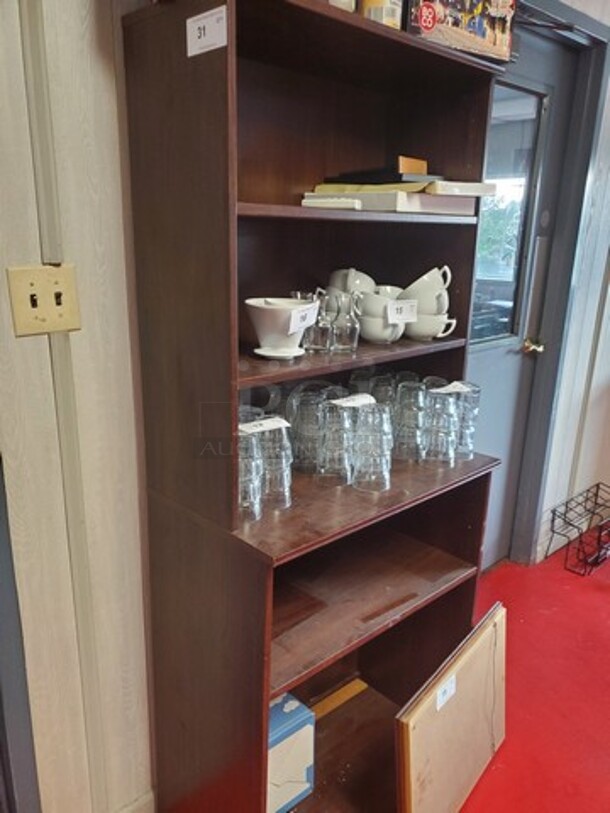 Storage Bookcase 30X17X72 - Image 1 of 2