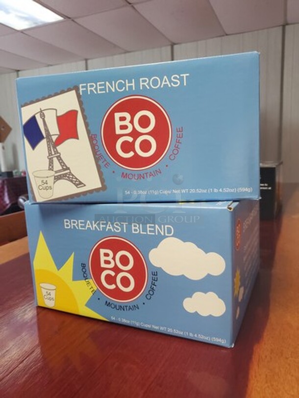 BOCO French Roast/ Breakfast Blend 54 Cup/Box BIDX10 - Image 1 of 5