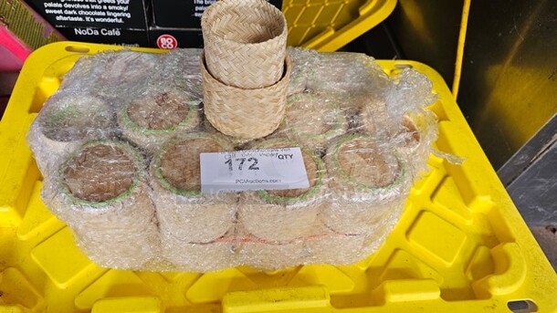  Lot of Bamboo Cup Holders - Image 1 of 4