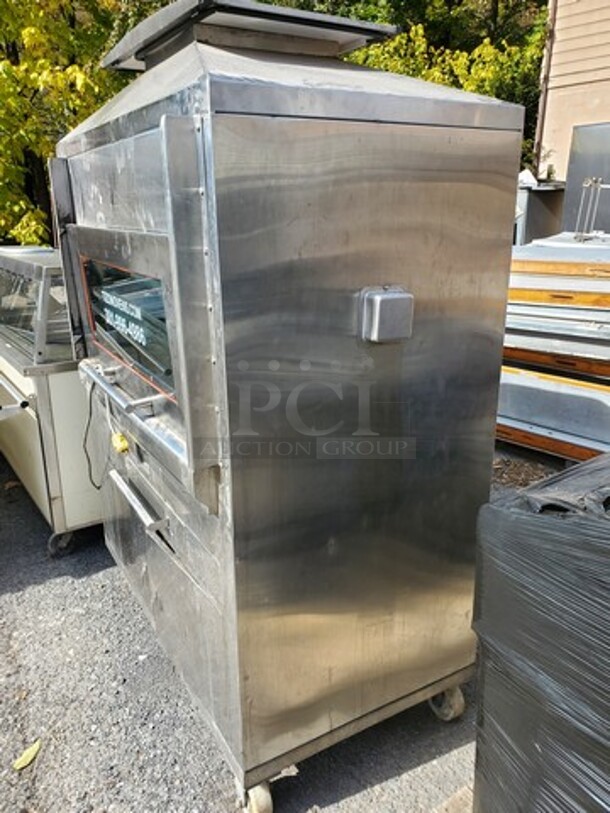 Tizon Commercial Charcoal Rotisserie Oven on Casters!  - Image 10 of 12